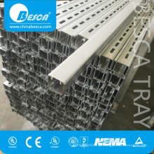 Unistrut P1001 Aço Inoxidável 316 304 Alumínio GI Pre-Galvanizado Canal estrutural CU (UL cUL NEMA IEC SGS ISO CE)